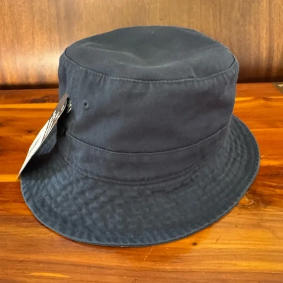 47 Brand Black Bucket Hat with White Logo - Picture 3 of 6